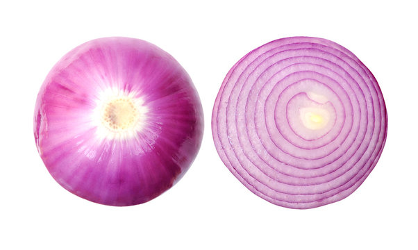 purple onion isolated
