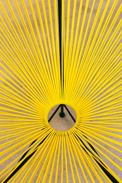 Yellow String Chair Furniture Detail