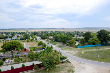 village for the homeland. Top view of the village in the Krasnodar Territory of Russia.
