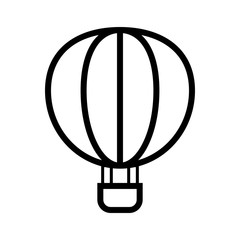Aerostat, air balloon icon vector