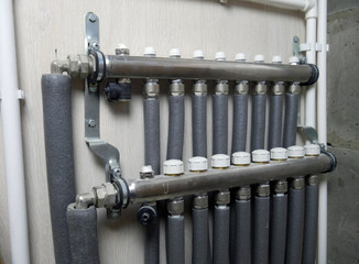 Main Control manifold of house floor heating system