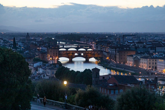 Cityscape of Florence from Piazzale Michelangelo, Italy