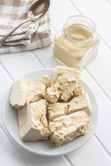 Fresh yeast blocks