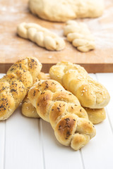 Tasty braided buns