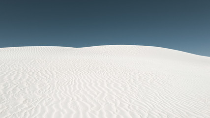 white dunes and blue sky
