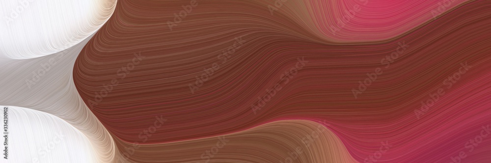 Aufkleber modern futuristic banner with waves. modern waves background illustration with old mauve, light gray