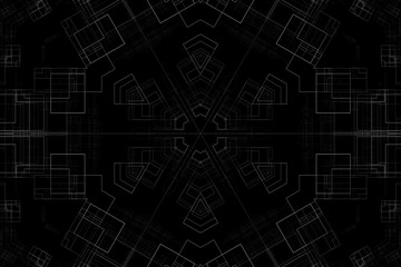 abstract fractal technology background