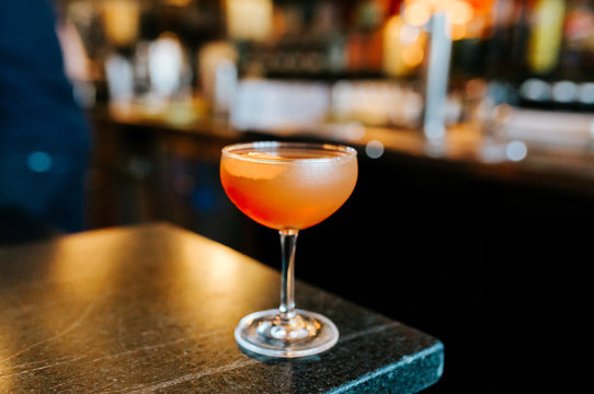 Orange Cocktail in on Bar