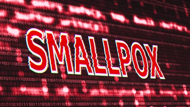 4K Smallpox Corrupted Signal Notification Display