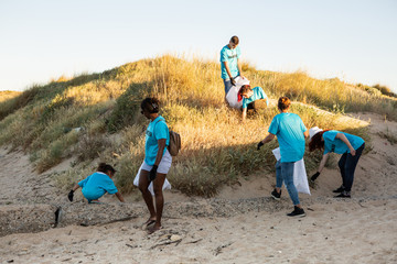 Volunteer beach clean up