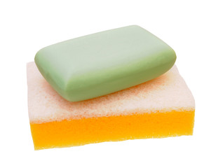 soap and sponge