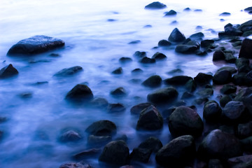 blue water reflection