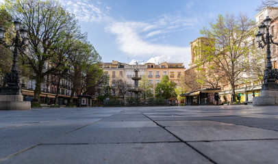 Granada, Spain, May 5, 2020, city emptied in quarantine for the coronavirus