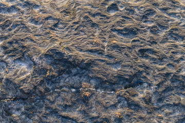 Beautiful stone wavy shape macro close up