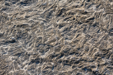 Beautiful stone wavy shape macro close up