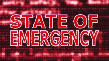 4K State Of Emergency Corrupted Signal Notification Display 4