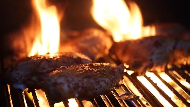 Restaurant grill cinemagraph