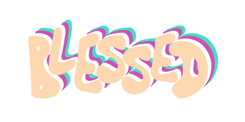 Blessed svg file. Thanksgiving decor.