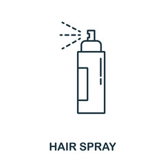 Hair Spray icon from makeup and beauty collection. Simple line element Hair Spray symbol for templates, web design and infographics