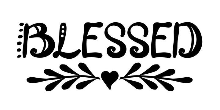 Blessed clip art. Religious svg files.