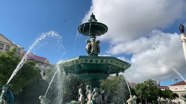 Ultra slow motion funtain lisbon