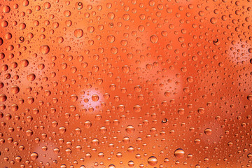 Drops of water. Wet rain on glass pattern texture background.