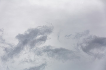 Picturesque textured clouds in the sky at the daytime