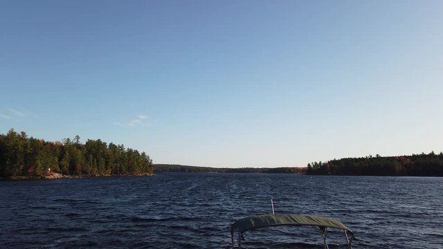 Beautiful lake in the fall