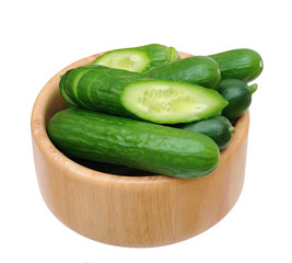cutting and whole cucumber