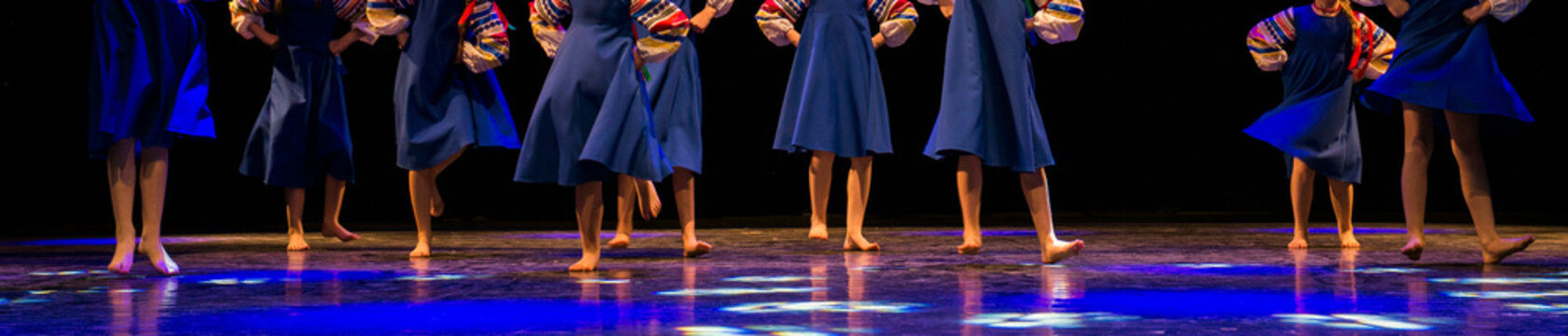 Children Dance On Stage Folk Dances
