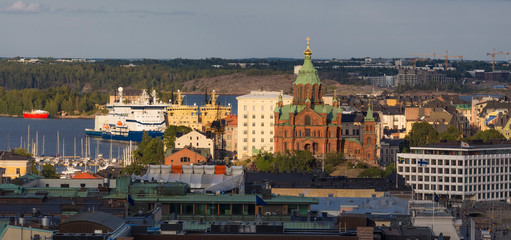 top View of the city and the assumption Cathedral,
