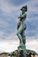 Sculpture of a Nude sea maiden