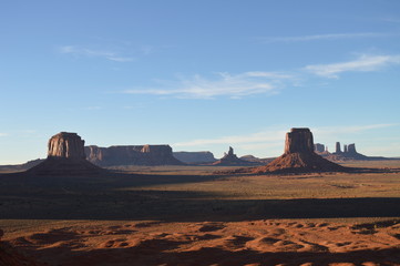 A view across the heart of Utah's iconic Monument Valley.