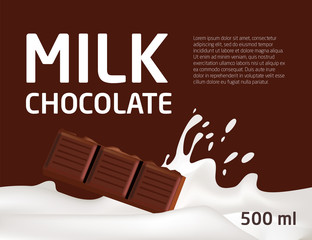 Milk wave splash background