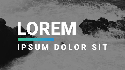 Bold Line Gradient Title Overlay