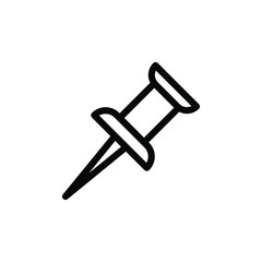 Push pin icon template 