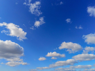 Obraz premium Simple blue cloudy sky, Nature background, day time.