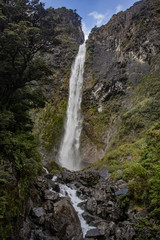 Waterfall in new zealand