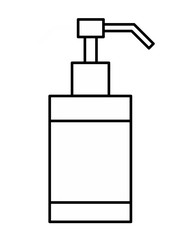 Obraz premium 消毒液右(線画)