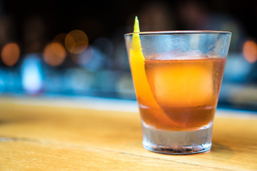 old fashion cocktail