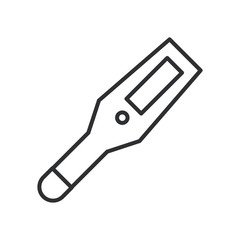 thermometer temperature measure line style