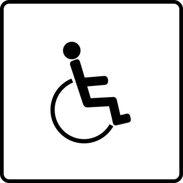 ICONO PERSONA DISCAPACITADA BA&Ntilde;O/WC