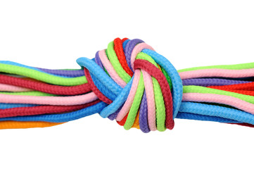 multicolor linen rope