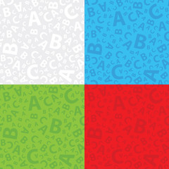 Multicoloured abc letter background seamless set - 336259785