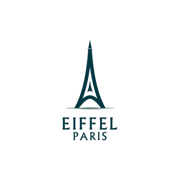 Eiffel Paris Logo Design Vector