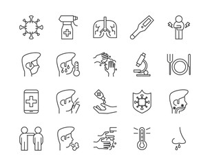 bundle of covid19 set icons