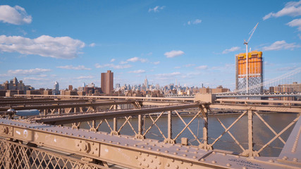 Wonderful Brooklyn Bridge - an important landmark of New York
