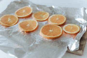Fresh oranges slices 