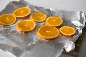Fresh oranges slices 