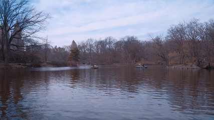 Beautiful Lake at Central Park New York